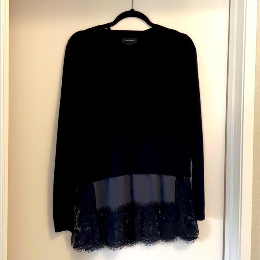 Club Monaco sweater lace combo